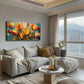 Rich Red Yellow & Orange Color Wall Art Canvas Office Home Room Framed 120x60cm