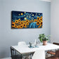 Vibrant Sunflowers Blooming Wall Art Canvas Office Home Room Framed 120x60cm