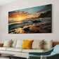 Gold Warm Sunset Tones wall canvas office home room framed 120x60cm