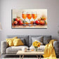 Vibrant Fruit & Juice Design Wall Art Canvas Office Home Room Framed 80x45cm