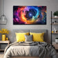Colorful Nebula Suitable Dark Wall Art Canvas Office Home Room Framed 80x45cm