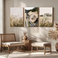 3pcs Rustic Country Landscape Farmhouse Metal Print Ready to Hang Art