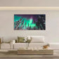 Fantasy Northern Lights & Snowy Wall Art Canvas Office Home Room Framed 120x60cm
