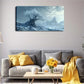 Frost-Covered Tree Winter Lands Wall Art Canvas Office Home Room Framed 120x60cm