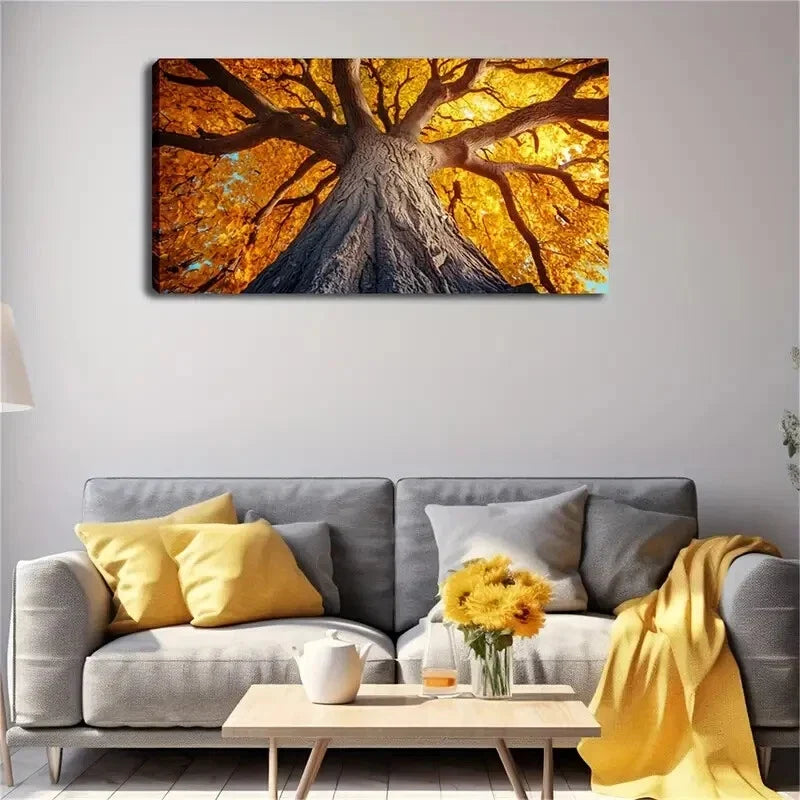 Stunning Tree Veins Modern Wall Art Canvas Office Home Room Framed 120x60cm
