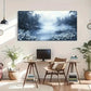 River Landscape Forest & Flower Wall Art Canvas Office Home Room Framed 120x60cm