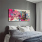Multicolor Abstract Background Wall Art Canvas Office Home Room Framed 120x60cm