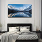 Majestic Snow Mountain Wall Art Canvas Office Home Room Framed 80x45cm