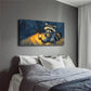 Bright Lantern Beside Raccoon Wall Art Canvas Office Home Room Framed 120x60cm