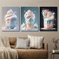3pcs Summer Macaron Color Popsicle Ice Cream Wall Art Set Canvas Framed 40x60cm - High Quality Print 100% Australian Made Wall Canvas Ready to Hang