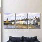 3pcs Vibrant Scottish Countryside Townscapes Wall Art Set Canvas Framed 40x60cm - High Quality Print 100% Australian Made Wall Canvas Ready to Hang