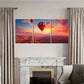 3pcs  Hot Air Balloon Landscape, Sunset Glow, sky Wall Art Set Canvas Framed 40x60cm - High Quality Print 100% Australian Made Wall Canvas Ready to Hang