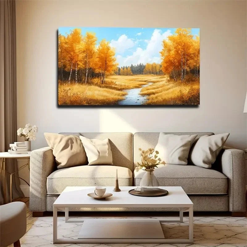 Autumn Atmosphere Suitable Wall Art Canvas Office Home Room Framed 120x60cm