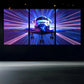 3pcs Shuttle Machine Purple Themed Metal Print Ready to Hang Art