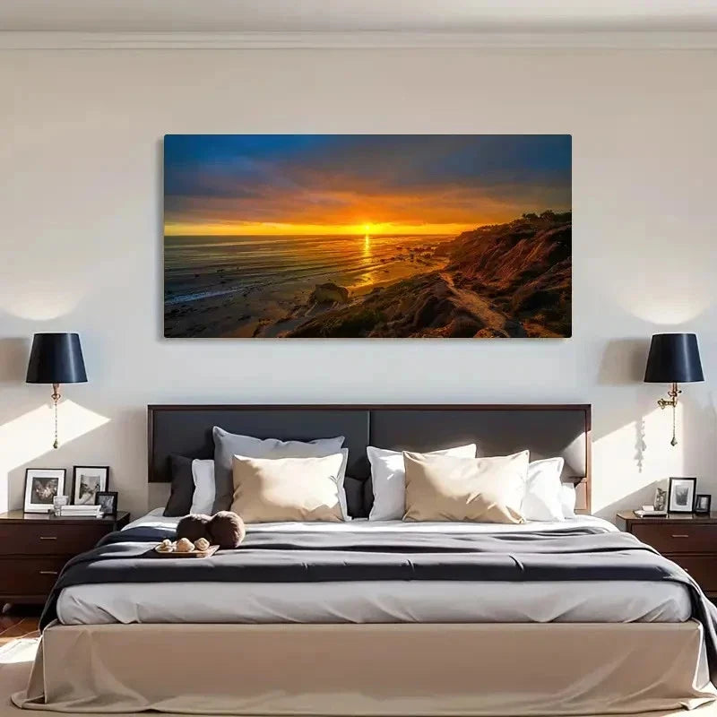 El Matador Beach Scenery Wall Art Canvas Office Home Room Framed 120x60cm