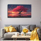 Cherry Blossom Tree Wall Art canvas office home room framed 120x60cm