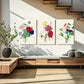 3pcs Botanical Garden Farmhouse Metal Print Ready to Hang Art