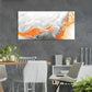 Orange & Gray Abstract Colorful Wall Art Canvas Office Home Room Framed 120x60cm