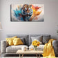 Tigers On The Hunt Show The Wall Art Canvas Office Home Room Framed 120x60cm