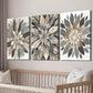 3pcs Beige Botanical Flowers Decor Wall Art Set Canvas Framed 40x60cm - High Quality Print 100% Australian Made Wall Canvas Ready to Hang