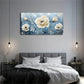 Beige Flowers Buds Bloom Wall Art Canvas Office Home Room Framed 120x60cm