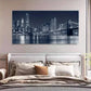 New York Suspension Bridge Wall Art Canvas Office Home Room Framed 120x60cm