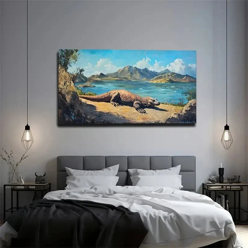 Kodo Beast Magical Species Wall Art Canvas Office Home Room Framed 80x45cm
