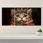 3pcs Elegant Crown & Pearl Attire Dark Metal Print Ready to Hang Art