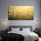 Charming White Flower Wall Art Canvas Office Home Room Framed 80x45cm