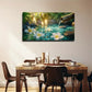 Serene Pastel Green Landscape Wall Art Canvas Office Home Room Framed 120x60cm