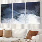 3pcs Abstract Light Blue and White Modern Wall Art Set Canvas Framed 40x60cm - High Quality Print 100% Australian Made Wall Canvas Ready to Hang