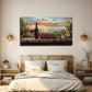 Serene Wine And Grape Landscape Wall Art Canvas Office Home Room Framed 120x60cm
