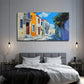 Modern Building European Street Wall Art Canvas Office Home Room Framed 120x60cm