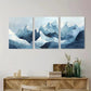 3pcs Abstract Mountain Triptych  Wall Art Set Canvas Framed 40x60cm - High Quality Print 100% Australian Made Wall Canvas Ready to Hang