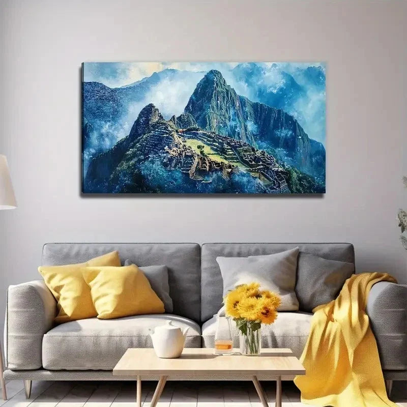Abstract Urban Suitable Wall Art Canvas Office Home Room Framed 120x60cm