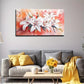 Delicate Brown & Yellow Lilies Wall Art Canvas Office Home Room Framed 120x60cm