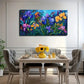 Colorful Warble Flower Wall Art Canvas Office Home Room Framed 120x60cm