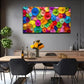Colorful Umbrella Vibrant Wall Art Canvas Office Home Room Framed 80x45cm