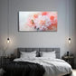 Soft Pastel Pink White Dahlia Wall Art Canvas Office Home Room Framed 120x60cm