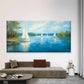 River with Reflections Wall Art Canvas Office Home Room Framed 120x60cm
