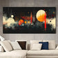 Vibrant Halftone Patterns Color Wall Art Canvas Office Home Room Framed 120x60cm