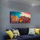 Gouache Method Of City Wall Art Canvas Office Home Room Framed 120x60cm
