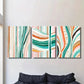 3pcs Colorful Striped Classic & Art Deco Wall Art Set Canvas Framed 40x60cm - High Quality Print 100% Australian Made Wall Canvas Ready to Hang