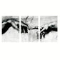 3pcs Modern Black and White Hand Decor Wall Art Set Canvas Framed 40x60cm - High Quality Print 100% Australian Made Wall Canvas Ready to Hang