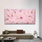 Pink Flowers With Plant Branche Wall Art Canvas Office Home Room Framed 120x60cm