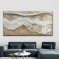 Abstract Ocean Wave Beach Wall Art Canvas Office Home Room Framed 80x45cm