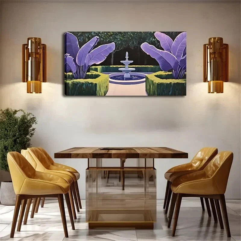 A Two Story White Fountain Wall Art Canvas Office Home Room Framed 120x60cm