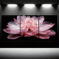 3pcs Decorative Elegant Glass Flower Metal Print Ready to Hang Art