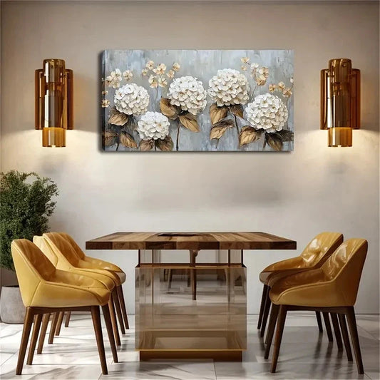 Style with Golden Accents Wall Art canvas office home room framed 120x60cm