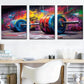 3pcs Gym Graffiti Art Weight Lifting Barbell Metal Print Ready to Hang Art